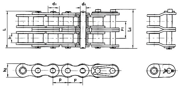 Αλυσίδες τρακτέρ περπατήματος, τύπος 08B-2, 12A-2, 12AH-2